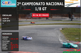 2ª Prova do Campeonato Nacional de 1/8GT e GTE 2026